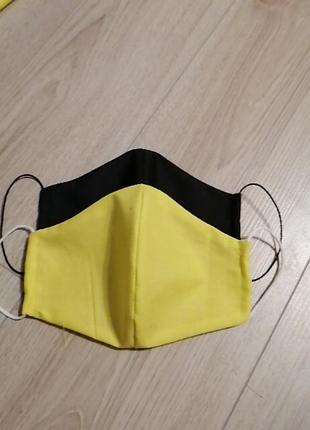 Жовта маска, лимонна, однотонні.