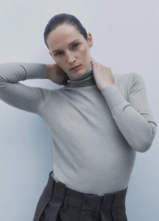 Водолазка з сумішевої вовни zara