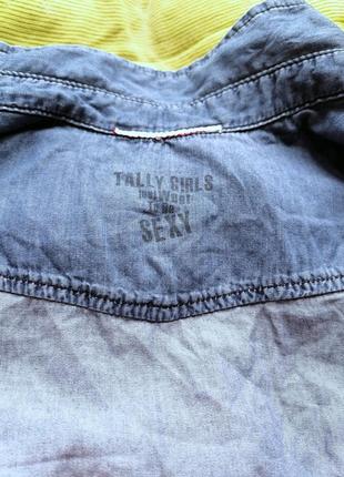 Рубашка - топ джинсовая tally girls*2.116 фото