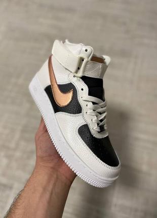 Nike air force 1  white/gold🆕шикарные кроссовки найк🆕купить наложенный платёж2 фото