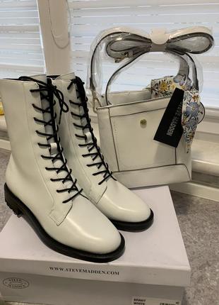 Шкіряні черевики steve madden7 фото