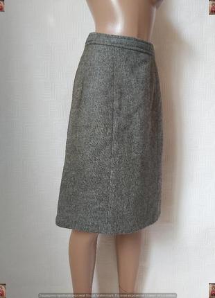 Новая мега теплая юбка миди трапеция со 100 % шерсти в сером цвете, размер с-м3 фото