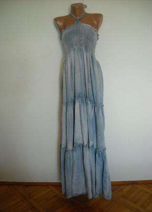 Платье джынсовое стильное,молодежное ткань 100 котон1 фото