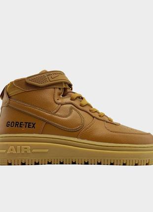 Air force 1 high gore-tex brown   мужские кроссовки