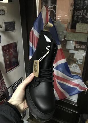 Ботинки оригинал dr. martens jadon zip Polished mono black. стильний львів жадон платформа platform7 фото