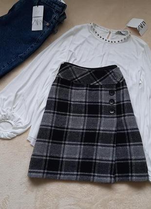 Тепла спідниця в клітинку
