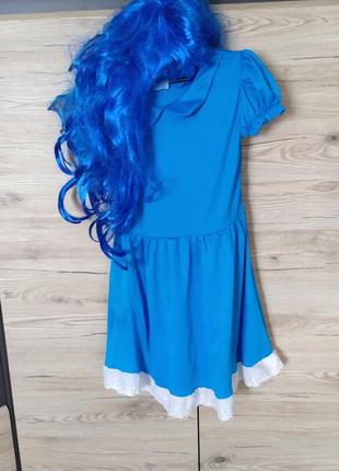 Детское платье, костюм мальвина, мальвіна, аліса на 5-6 лет