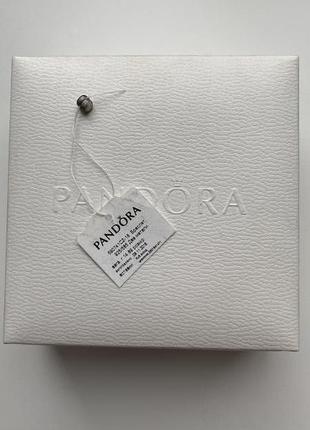 Серебряно-золотой браслет pandora {оригинал - арт. 590741cz-18}8 фото