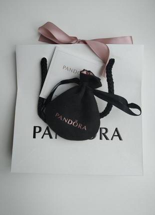 Серебряно-золотой браслет pandora {оригинал - арт. 590741cz-18}10 фото