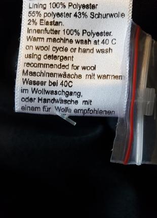 Нові завужені вовняні 43 % wool чорні штани на високий зріст 24 uk (індонезія)4 фото