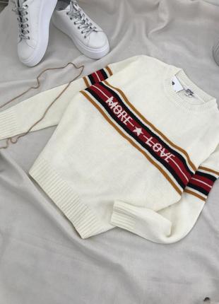 Молочний, теплий светр jennifer 2