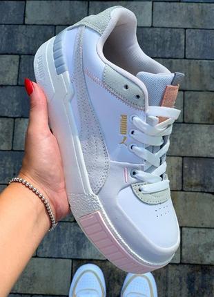 Кроссовки puma cali sport mix серые