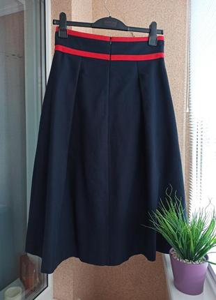 Красивая стильная качественная юбка миди 100% котон4 фото