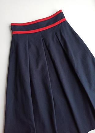 Красивая стильная качественная юбка миди 100% котон5 фото