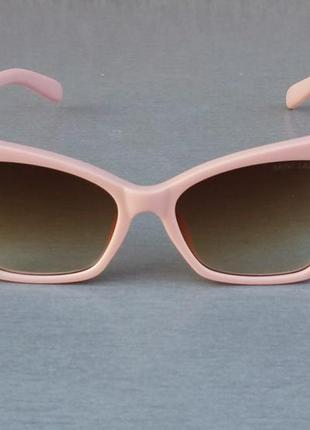 Yves saint laurent очки модные женские солнцезащитные розово коричневые с градиентом