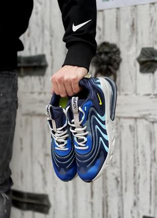 Мужские синие спортивные легкие кроссовки nike air max 270 react 🆕найк аир макс 270🆕10 фото