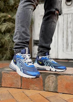 Мужские синие спортивные легкие кроссовки nike air max 270 react 🆕найк аир макс 270🆕7 фото
