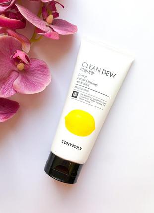 Пенка для умывания с лимоном tony moly clean dew lemon foam cleanser