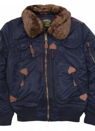 Чоловіча куртка ingector flight jacket blue alpha industries