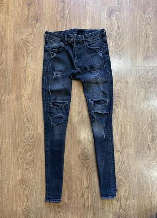 Чоловічі джинси від h&m розмір 33 (skinny & denium)2 фото