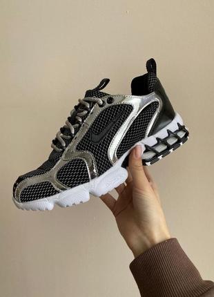 Женские кроссовки nike stussi black/silver