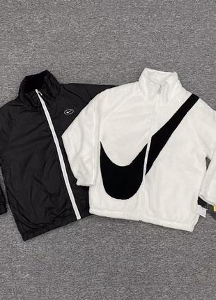 Двостороння куртка nike big swoosh2 фото