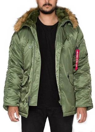 Мужская куртка аляска n-3b parca alpha industries8 фото