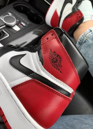 Nike air jordan 1 retro hight red 🆕шикарные кроссовки найк🆕купить наложенный платёж6 фото