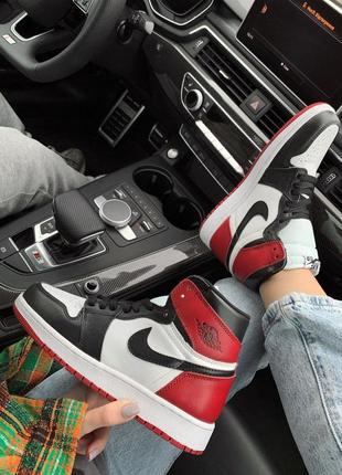 Nike air jordan 1 retro hight red 🆕шикарные кроссовки найк🆕купить наложенный платёж8 фото
