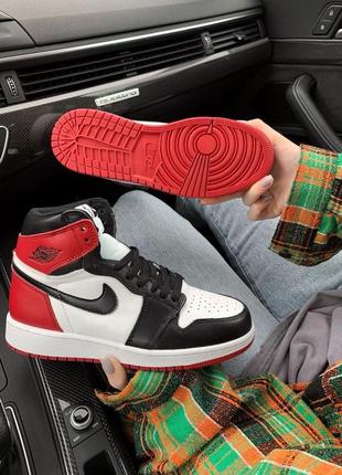 Nike air jordan 1 retro hight red 🆕шикарные кроссовки найк🆕купить наложенный платёж7 фото
