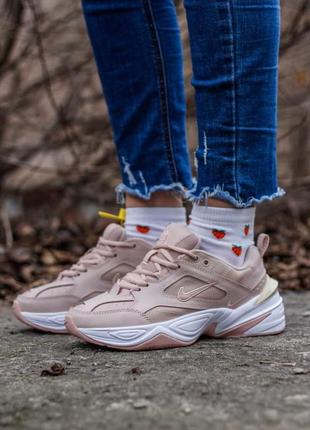 Кросівки nike m2k tekno pink рожеві жіночі1 фото