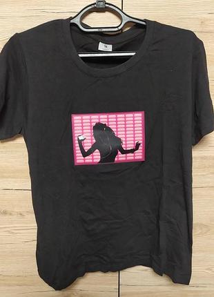 Жіноча футболка з реакцією на звук з підсвічуванням в темряві, еквалайзером, m