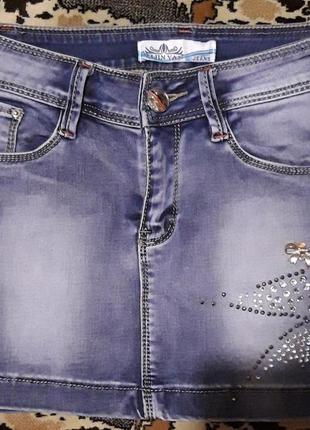 🌟стильна джинсова спідниця🌟