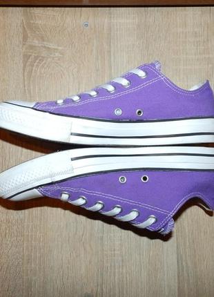 Фиолетовые кеды converse chuck taylor all star fresh color electric purple 137837f низкие5 фото