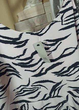 Эффектный топ зебра с воланом/кофточка/майка/блузка/блуза2 фото