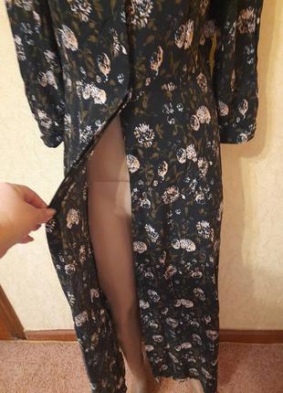 Шикарное  платье рубашка халат вискоза миди zara3 фото