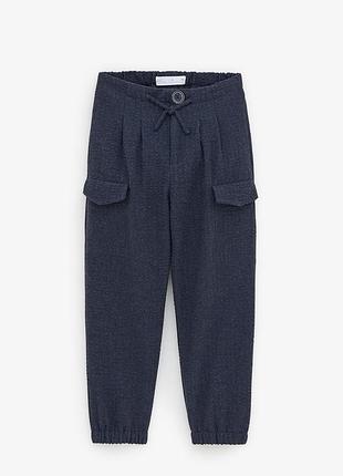 Брюки на манжетах внизу. zara. р.152
