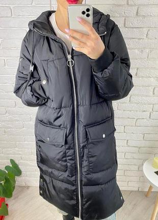Зимний тёплый новый пуховик куртка размер м8 фото