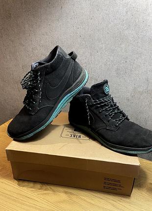 Ботинки кроссовки nike stüssy sb lunar braata mid oms оригинал
