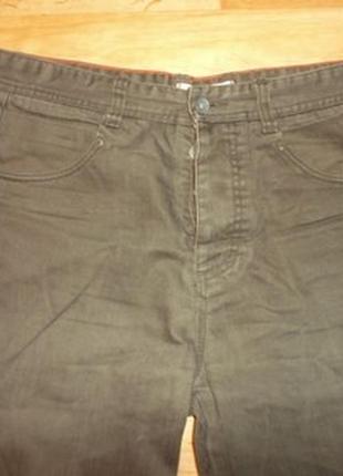 Джинсы классические хаки на больших мужчин  брюки штаны р. 4-5 xl - tare care label2 фото