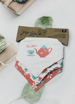 Комплект слюнявчиков (3 шт) jessi + lulu