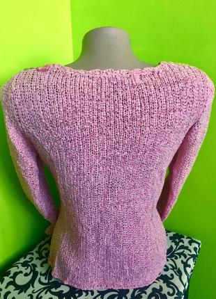 Кофта свитер джемпер пуловер розовый4 фото