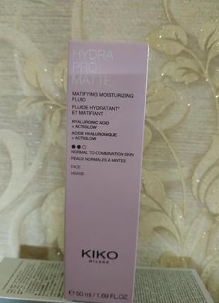 Hydra pro matte  зволожувальна рідина з гіалуроновою кислотою kiko milano2 фото