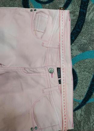Розовые стрейч котоновые джинсы брюки , очень нежные3 фото
