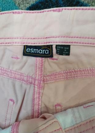 Розовые стрейч котоновые джинсы брюки , очень нежные4 фото