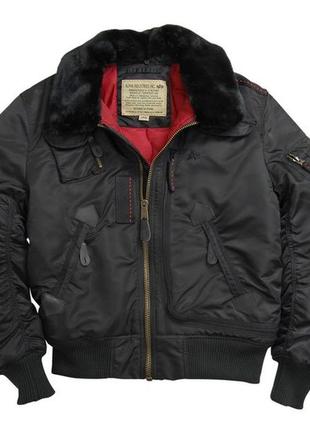 Чоловіча куртка ingector flight jacket black alpha industries