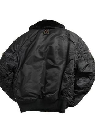 Мужская куртка ingector flight jacket black  alpha industries3 фото