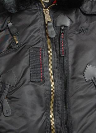 Мужская куртка ingector flight jacket black  alpha industries5 фото