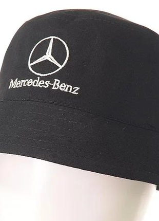 Панама взрослая mercedes-benz (коттон/полиестэр) небесная.59 см.3 фото