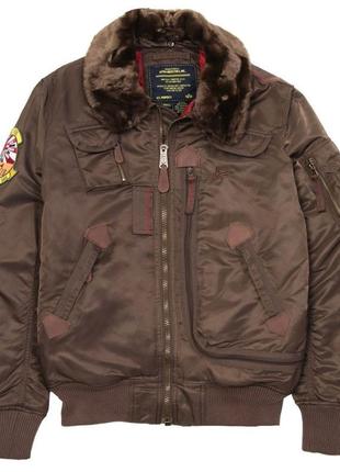 Чоловіча куртка ingector flight jacket brown alpha industries